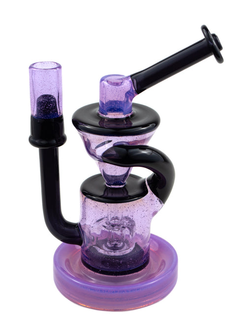 Pyrology | Purple & Black Recycler Rig