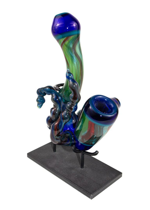 A. Schmitz | Blue & Green Sherlock - Peace Pipe 420