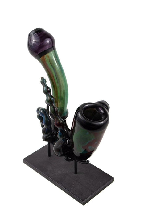 A. Schmitz | Purple & Green Sherlock - Peace Pipe 420