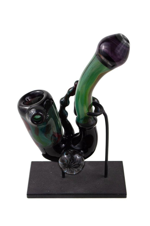 A. Schmitz | Purple & Green Sherlock - Peace Pipe 420