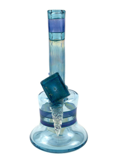 Chaka x Beak Collab | Icy Blue Fumed Rig - Peace Pipe 420