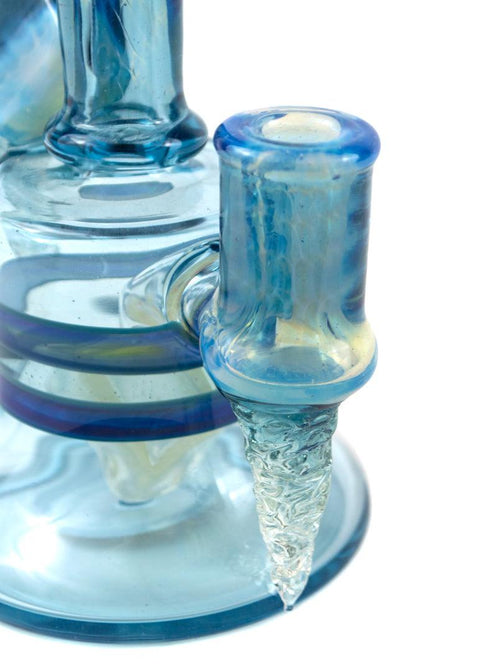 Chaka x Beak Collab | Icy Blue Fumed Rig - Peace Pipe 420