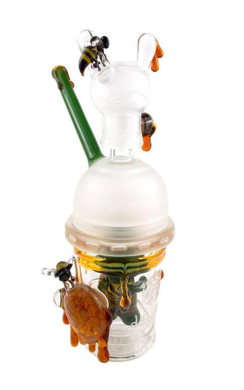 EVOL | Honey Comb Dabuccino Rig - Peace Pipe 420