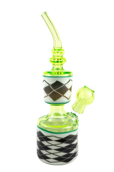 Germ x Slinger Collab | Argyle Slime Rig - Peace Pipe 420