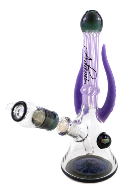 Nathan Adami | Purple Horn Mini Tube - Peace Pipe 420