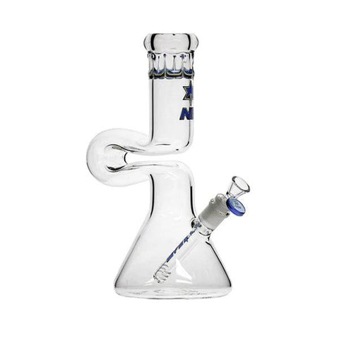 Nice Glass | 12" Bagel Loop Beaker - Peace Pipe 420