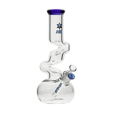 Nice Glass | 12" Round Base Zong - Peace Pipe 420