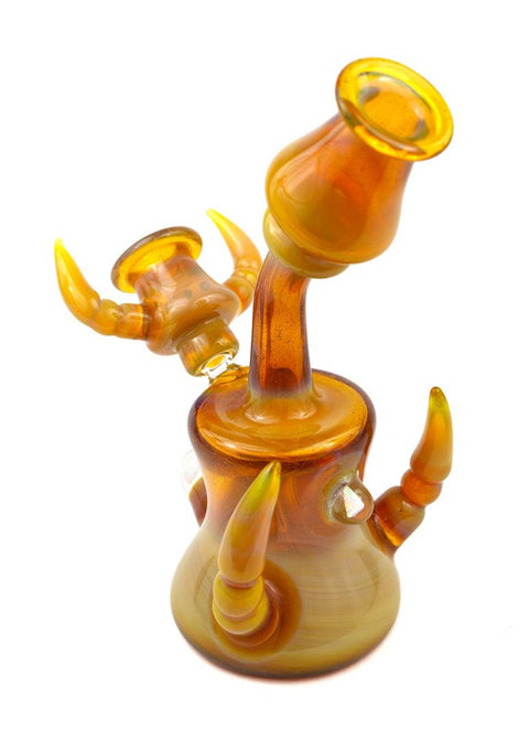 NISH | 10mm Honey Fumed Rig - Peace Pipe 420