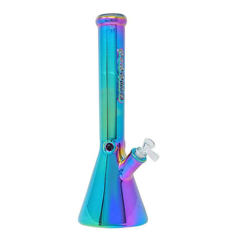 Preemo | 16" Ion Plated Beaker - Peace Pipe 420