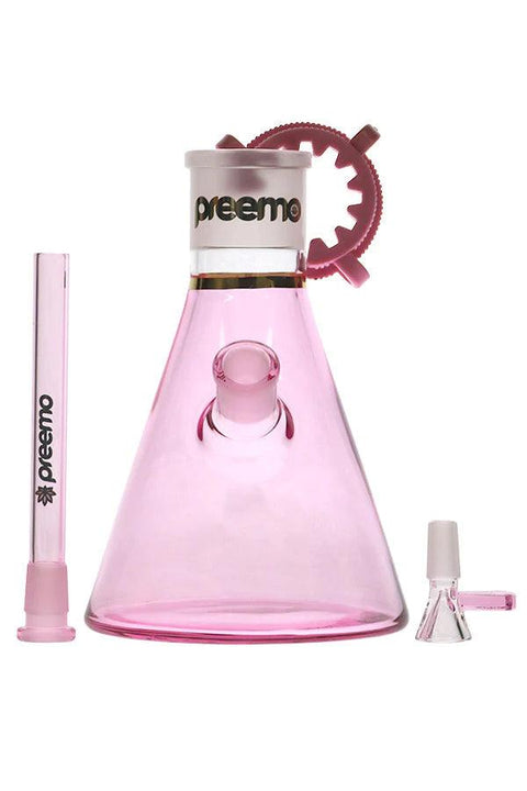 Preemo | 8" Solid Colour Beaker Base - Peace Pipe 420