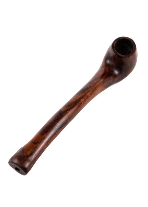 Priya | Mini Wooden Sherlock 5" - Peace Pipe 420