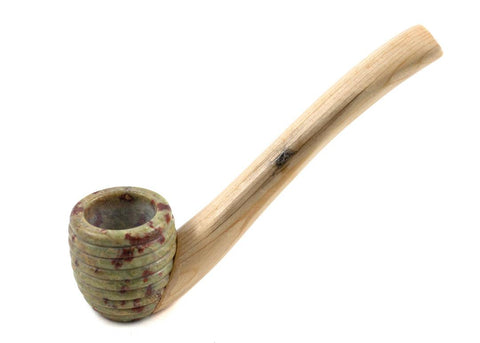 Priya | Stone & Wood Gandalf 5" - Peace Pipe 420