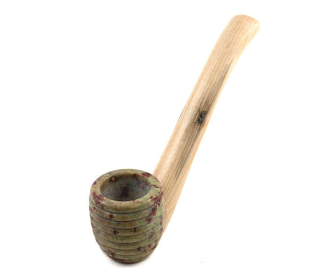 Priya | Stone & Wood Gandalf 5" - Peace Pipe 420