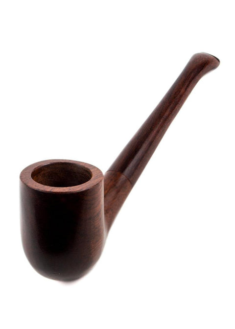 Priya | Wooden Sherlock 6" - Peace Pipe 420