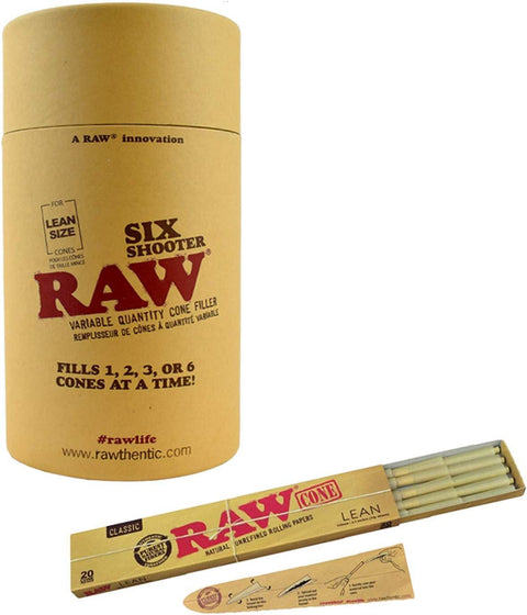 RAW | Six Shooter Cone Filler - Peace Pipe 420