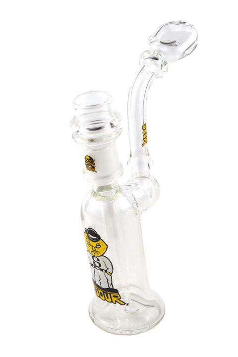 SOUR | Oil Bubbler (Clear) - Peace Pipe 420