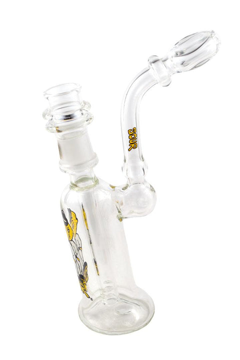 SOUR | Oil Bubbler (Clear) - Peace Pipe 420