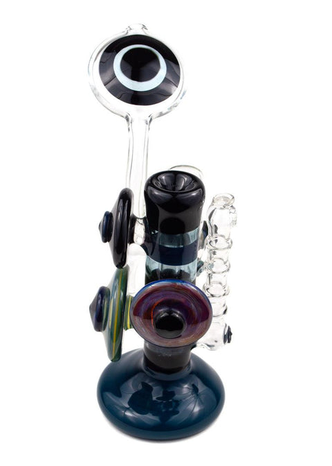 Steve Gelb | Fumed Upright Bubbler - Peace Pipe 420