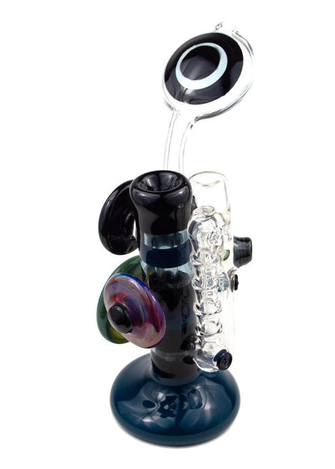 Steve Gelb | Fumed Upright Bubbler - Peace Pipe 420