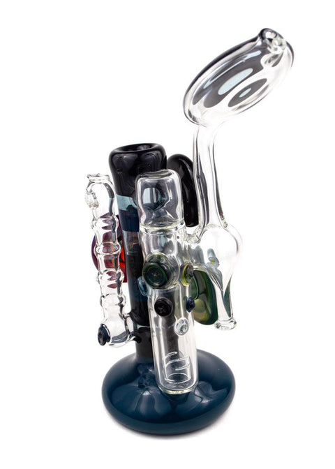 Steve Gelb | Fumed Upright Bubbler - Peace Pipe 420