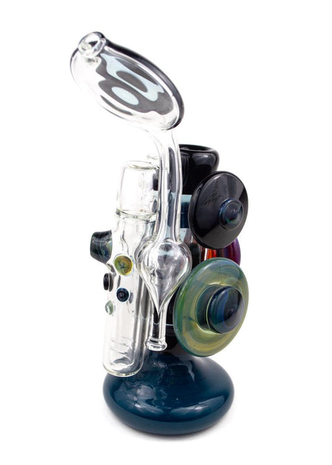 Steve Gelb | Fumed Upright Bubbler - Peace Pipe 420