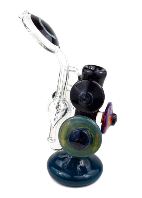 Steve Gelb | Fumed Upright Bubbler - Peace Pipe 420