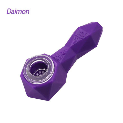 Waxmaid | Diamon Silicone Handpipe - Peace Pipe 420