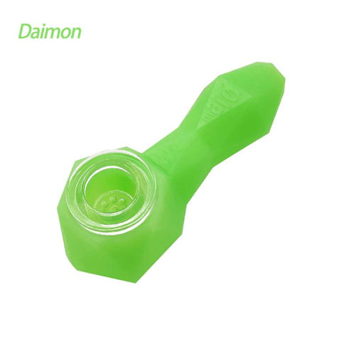 Waxmaid | Diamon Silicone Handpipe - Peace Pipe 420