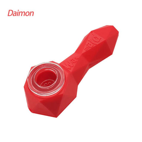 Waxmaid | Diamon Silicone Handpipe - Peace Pipe 420