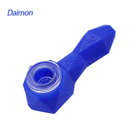 Waxmaid | Diamon Silicone Handpipe - Peace Pipe 420