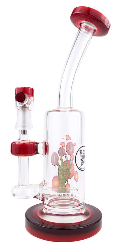 Zombie Hand Studios | Red Stem-line Rig - Peace Pipe 420