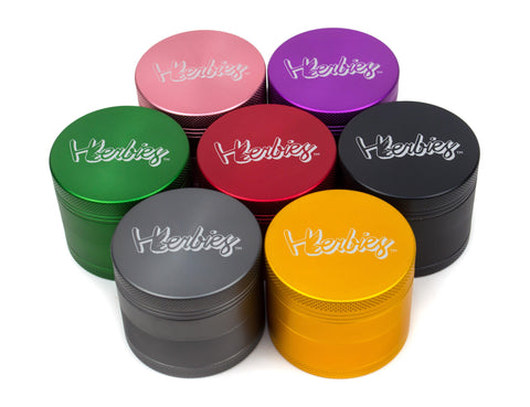 Herbies | 4 Piece Grinder - Pink - Peace Pipe 420