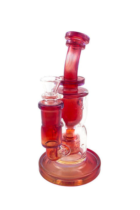 Fat Boy | Red Fumed Mini Torus - Peace Pipe 420