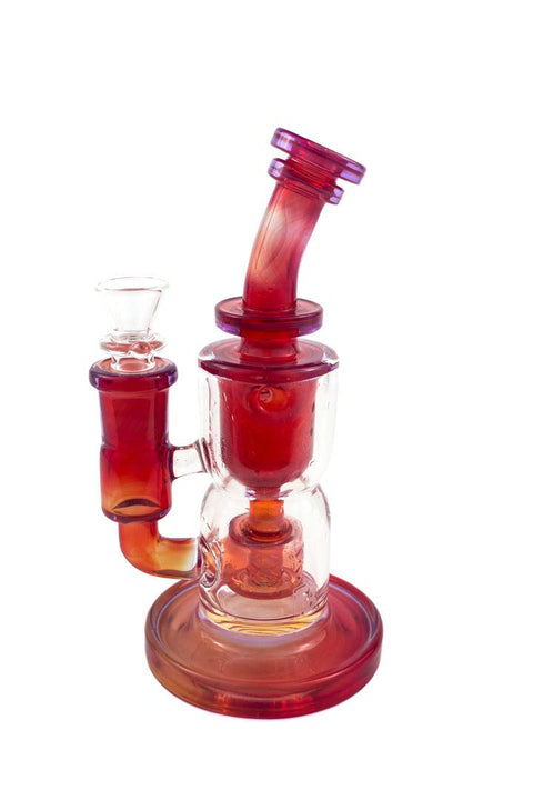 Fat Boy | Red Fumed Mini Torus - Peace Pipe 420