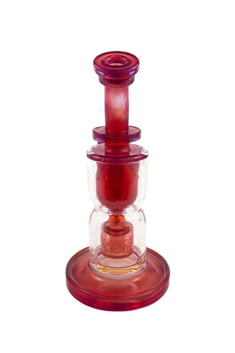 Fat Boy | Red Fumed Mini Torus - Peace Pipe 420