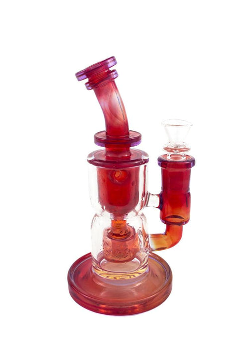 Fat Boy | Red Fumed Mini Torus - Peace Pipe 420