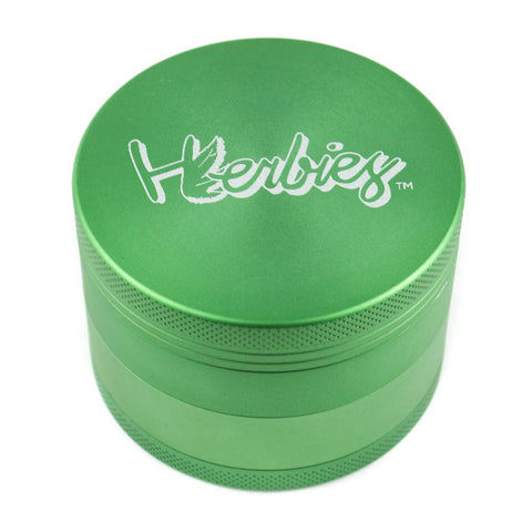 Herbies | 4 Piece Grinder - Green - Peace Pipe 420