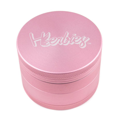 Herbies | 4 Piece Grinder - Pink - Peace Pipe 420