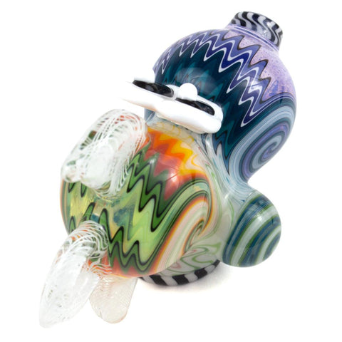 Global Glassworks | Yoshi Light Wig-Wag Pendant Pipe - Peace Pipe 420