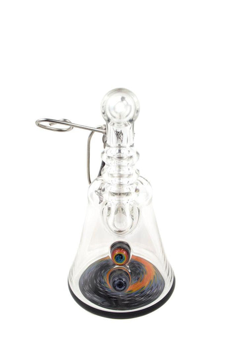 Korey Cotnam | Orange Swirl Mini Rig w/Swing Arm - Peace Pipe 420