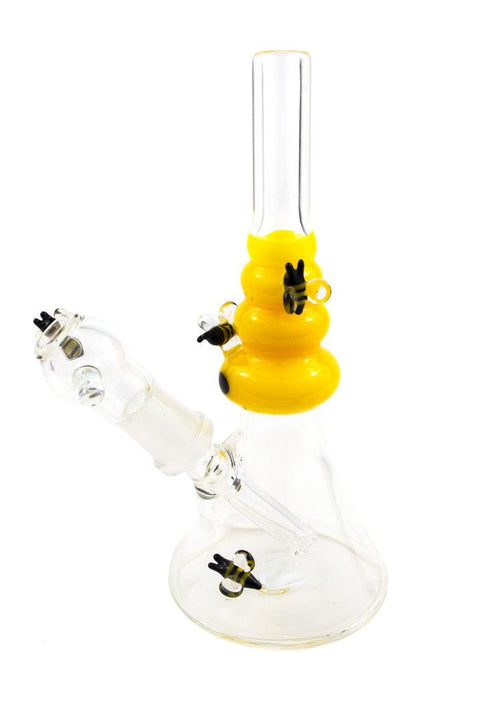 Mike D | Yellow Bee Hive Mini Rig - Peace Pipe 420