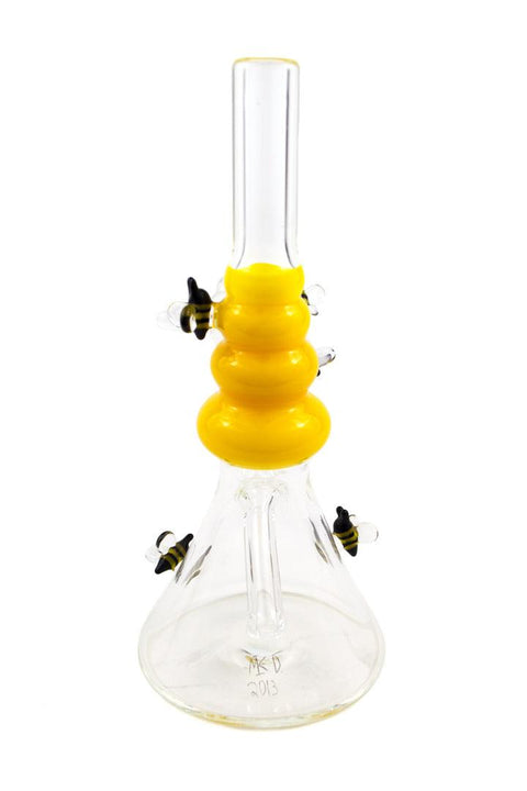 Mike D | Yellow Bee Hive Mini Rig - Peace Pipe 420