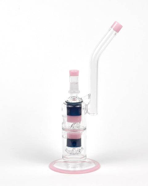 Migrant Pink/Indigo Tantalus Recycler - Peace Pipe 420