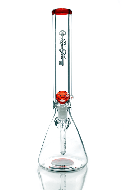 Hard Times | 16" 9mm Beaker - Peace Pipe 420