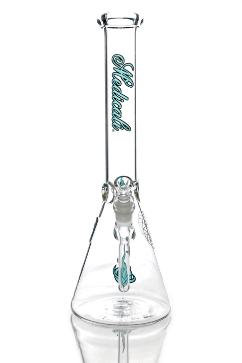 Medicali | 14" 45 x 5 Beaker - Peace Pipe 420