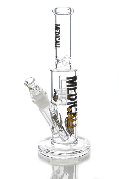 Medicali | 10" Showerhead Perc Straight Tube - Peace Pipe 420