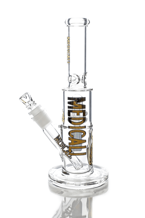 Medicali | 10" Showerhead Perc Straight Tube - Peace Pipe 420