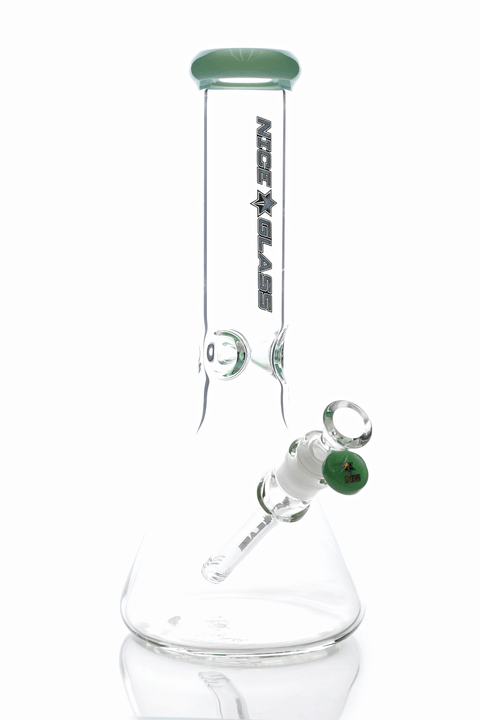 Nice Glass | 13" Beaker - Peace Pipe 420