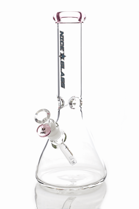 Nice Glass | 13" Beaker - Peace Pipe 420