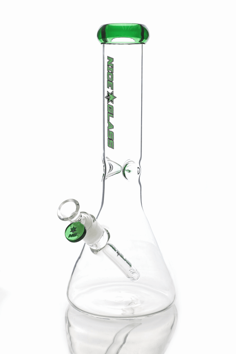 Nice Glass | 13" Beaker - Peace Pipe 420